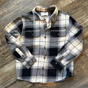 Old Navy Black and White Checkered Button Down